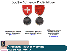 Tablet Screenshot of decorations-medailles.ch